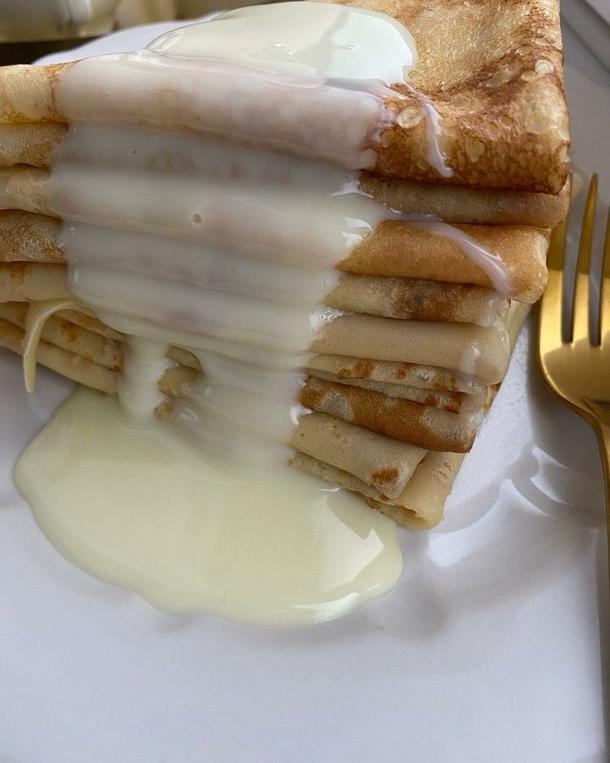 Блины со сгущенкой Блины со сгущенкой